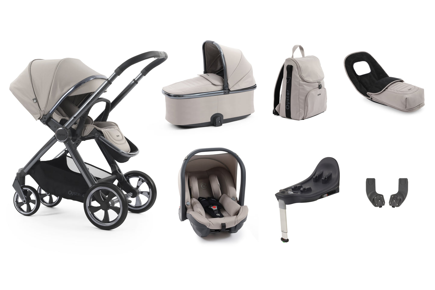 BabyStyle Oyster 4 Luxury 7 Piece Bundle - Stone image 7