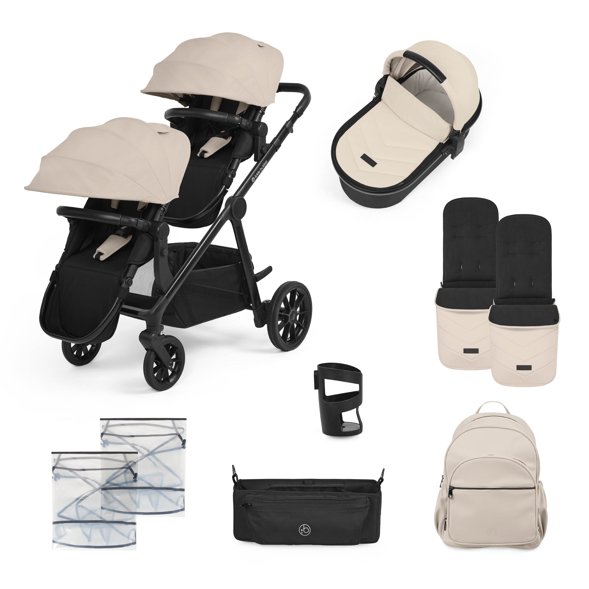 Ickle Bubba Virgo 2 in 1 single to double pram image 1