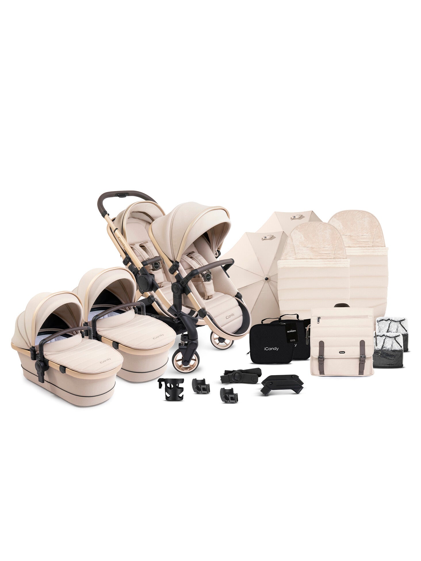 iCandy Peach 7 Twin Complete Bundle - Biscotti