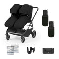 Ickle Bubba Altair Double Stroller - Black