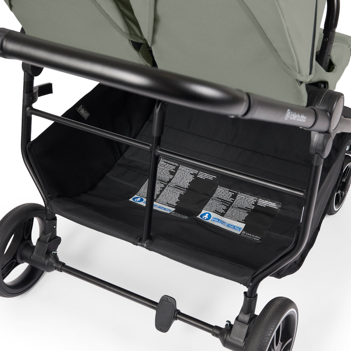 Ickle Bubba Altair Twin Stroller - Laurel Green