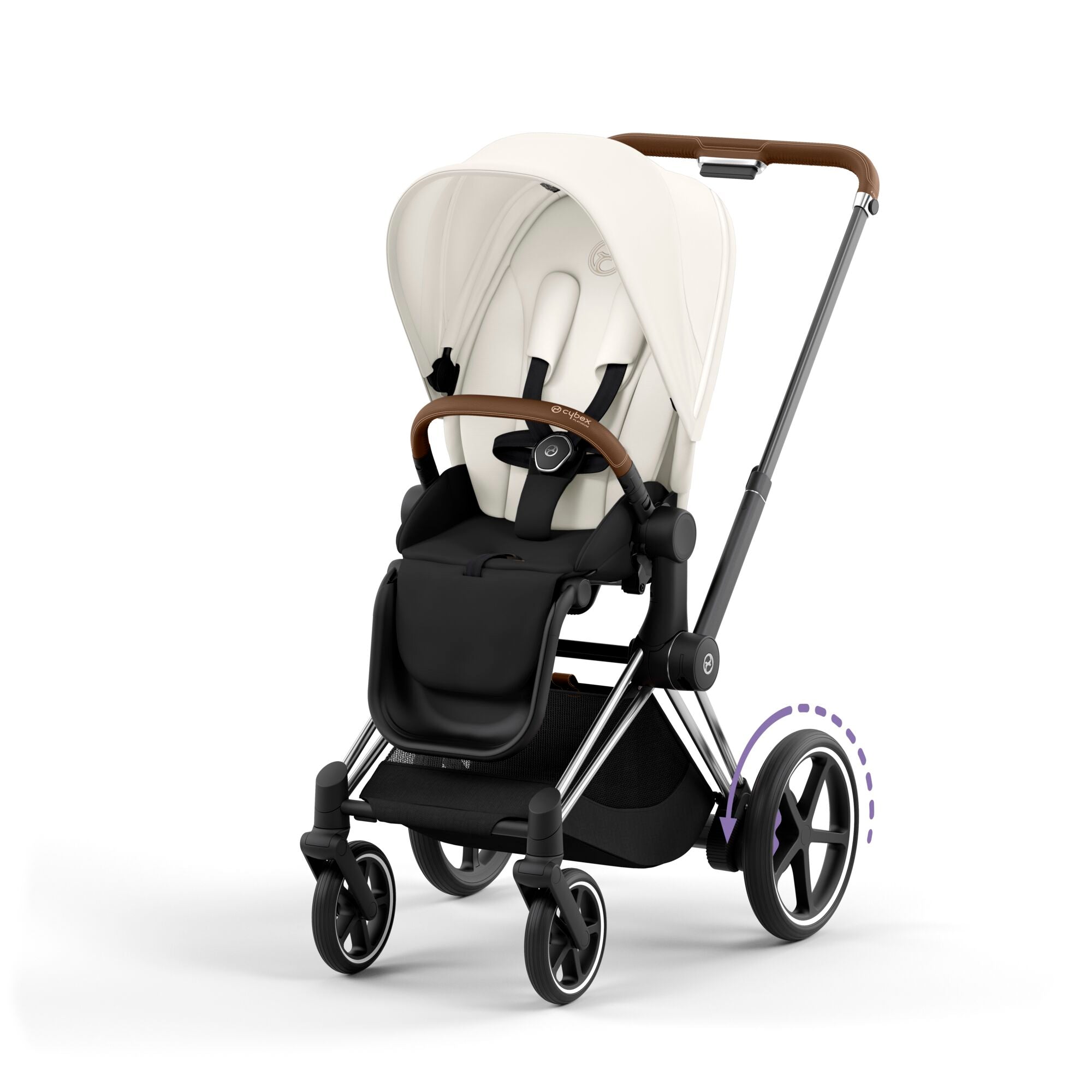 Cybex ePriam with Cloud T i-Size Travel System Bundle – Off White