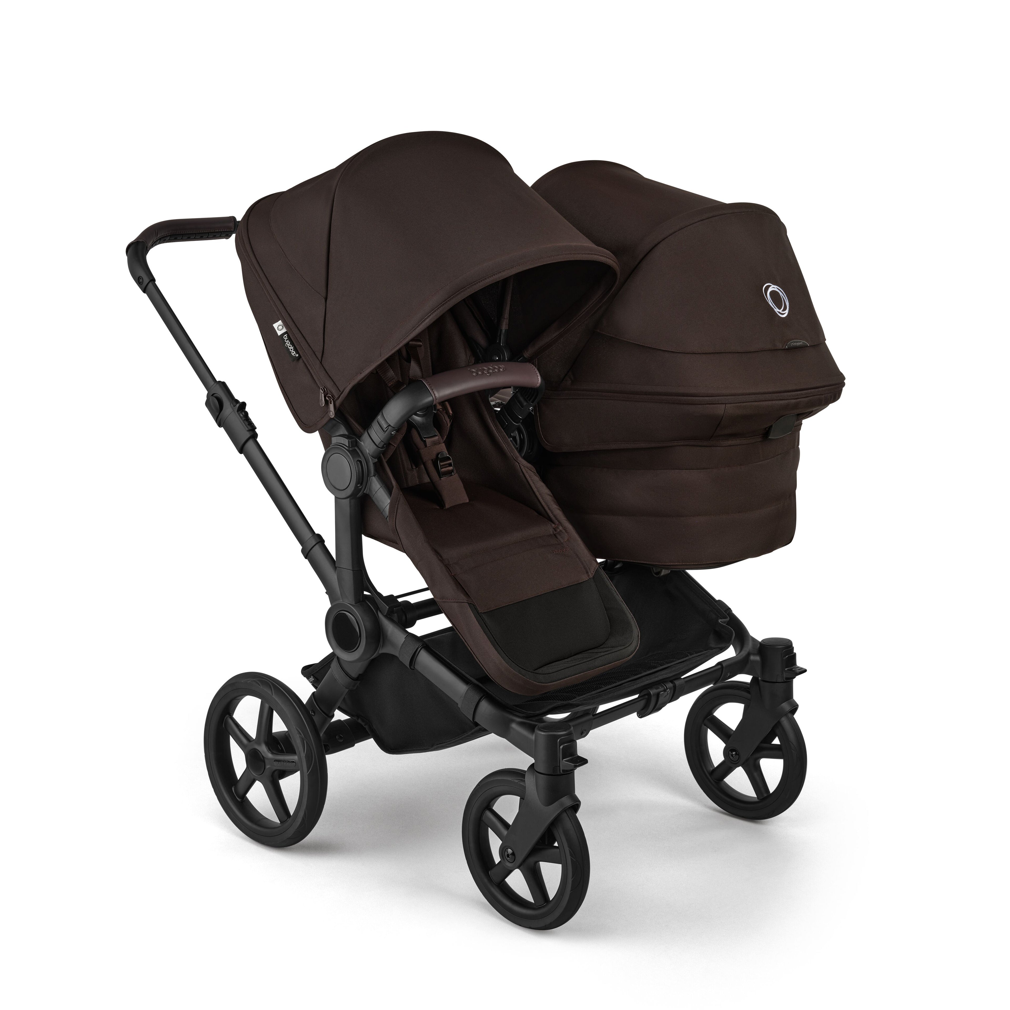 Bugaboo Donkey 6 Double Essential Pushchair Bundle in Cocoa Brown