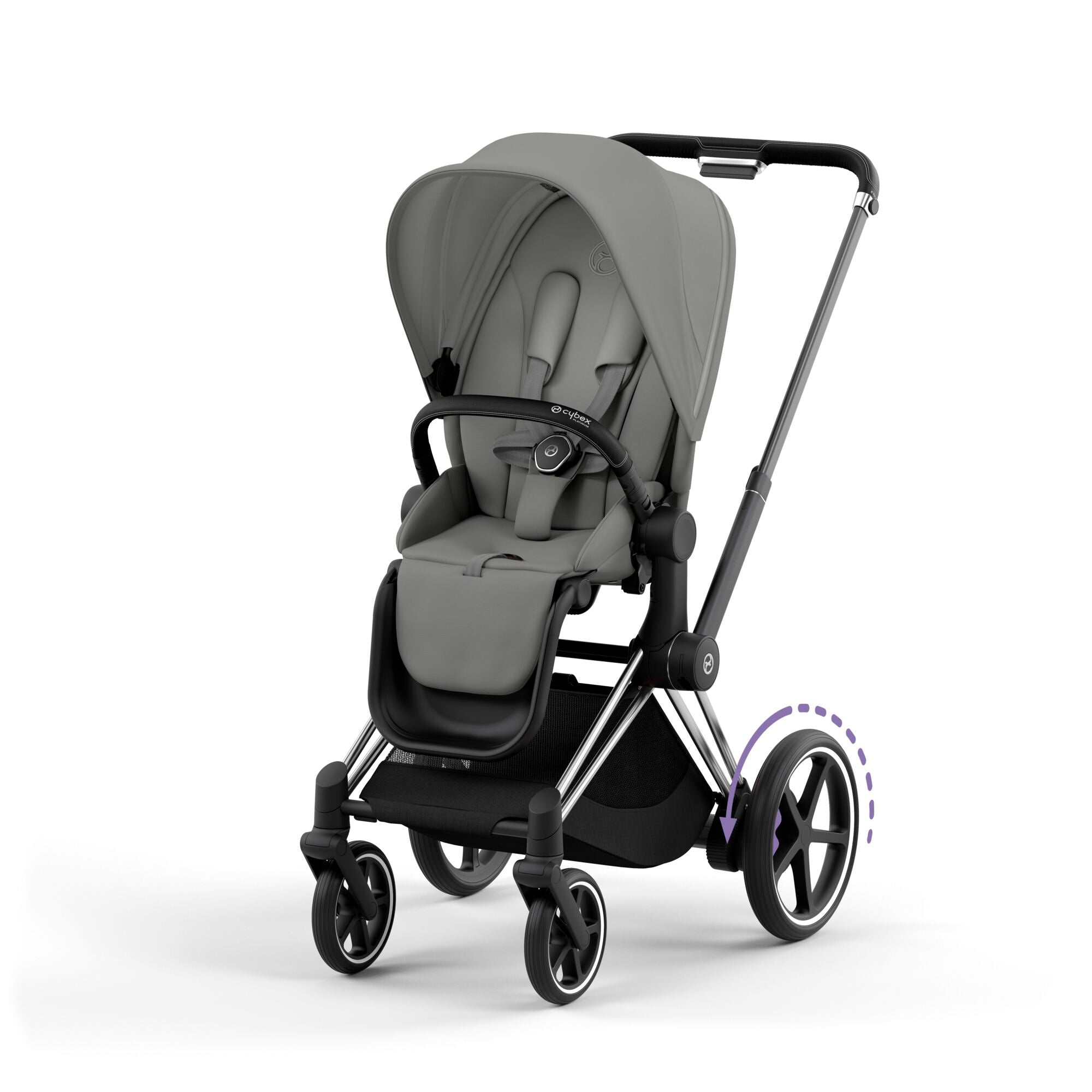 Cybex ePriam with Cloud T i-Size Travel System Bundle – Mirage Grey