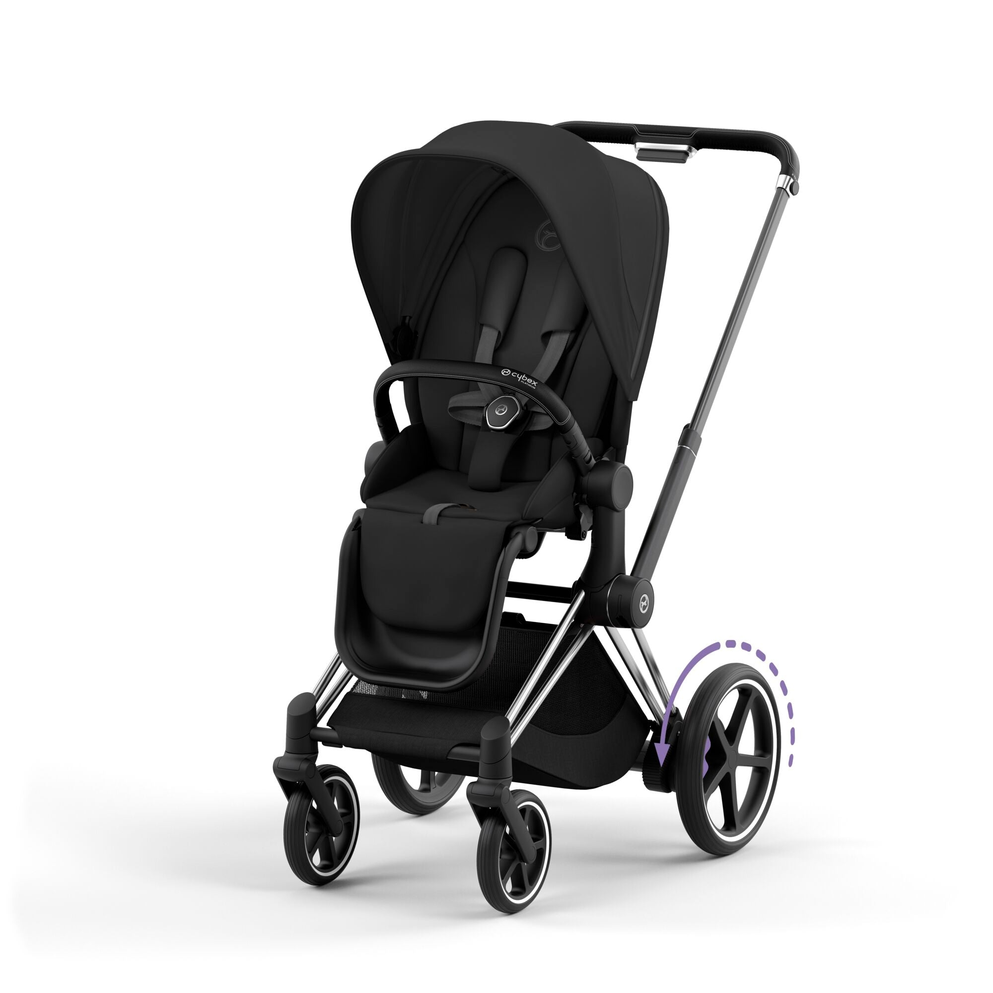 Cybex ePriam with Cloud T i-Size Travel System Bundle – Sepia Black