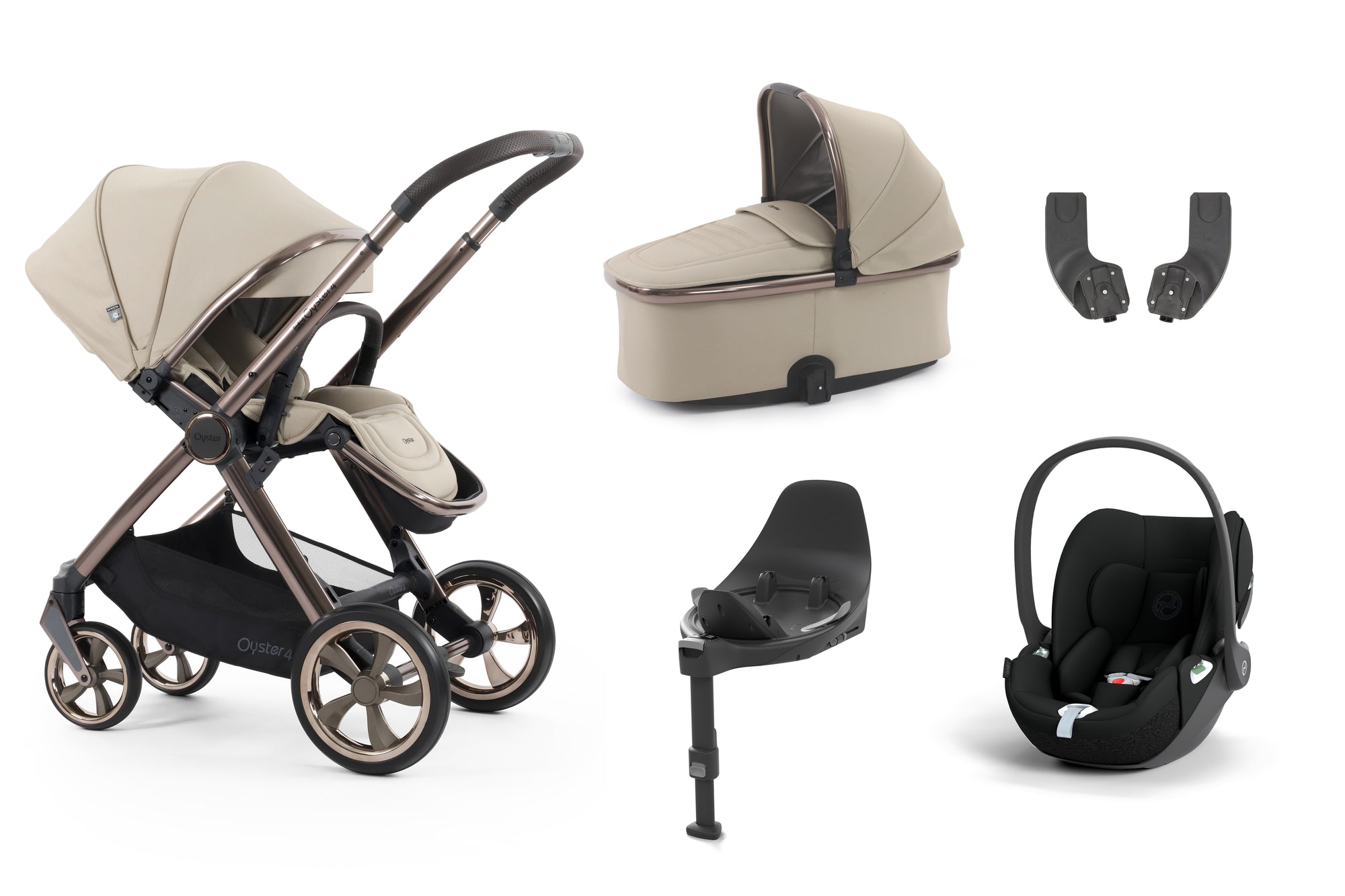 BabyStyle Oyster 4 Essential 5 Piece Bundle - Buttermilk image 0