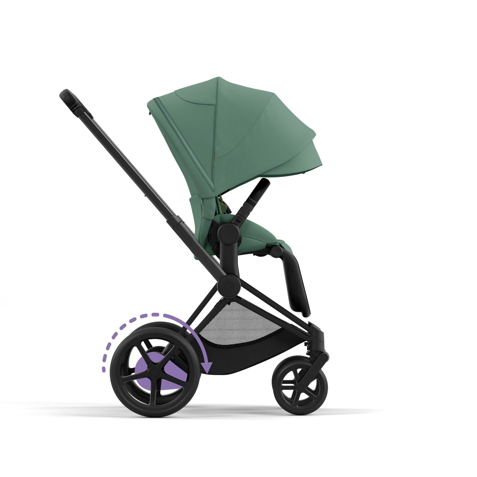Cybex ePriam with Cloud T i-Size Travel System Bundle –  Leaf Green