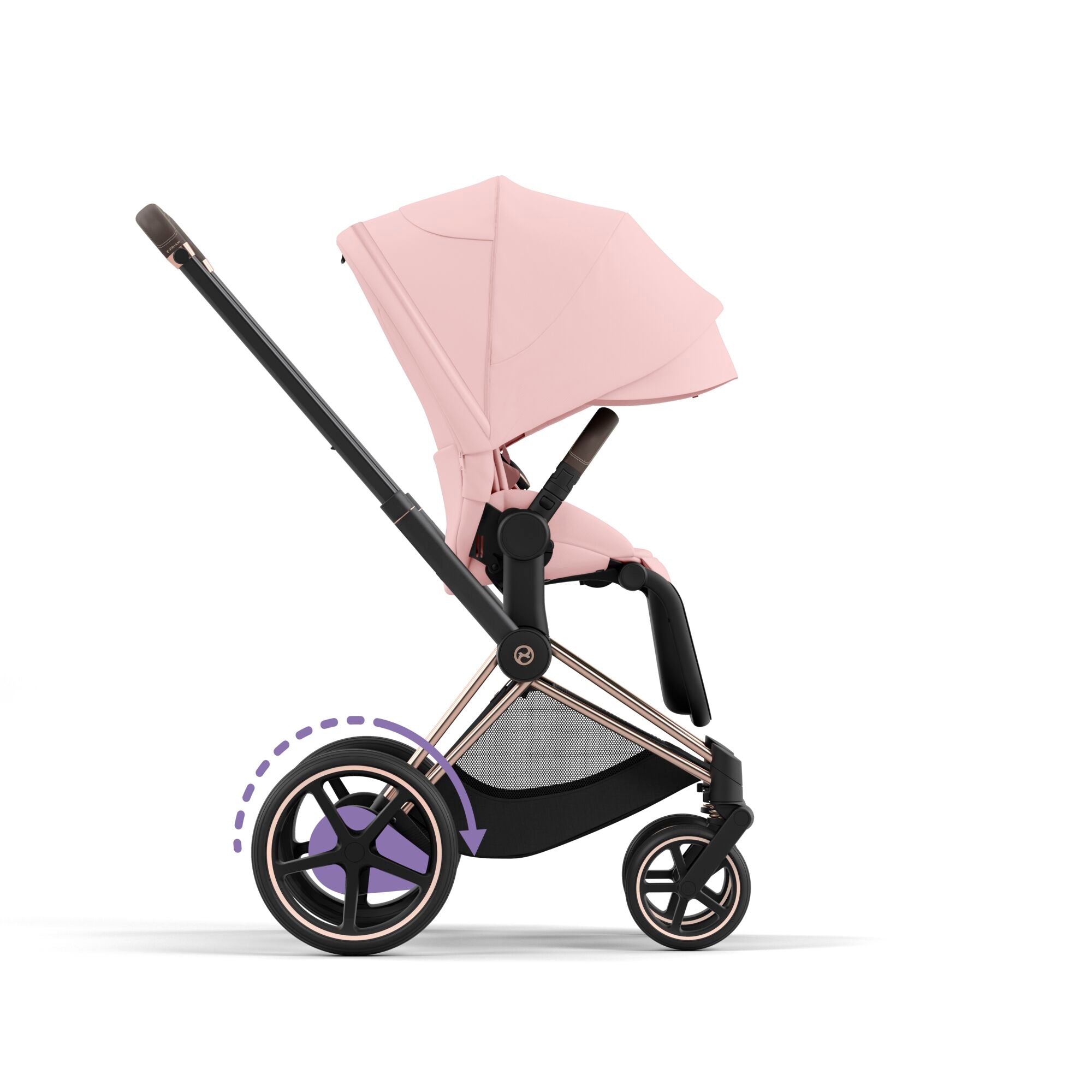 Cybex ePriam with Cloud T i-Size Travel System Bundle –  Peach Pink