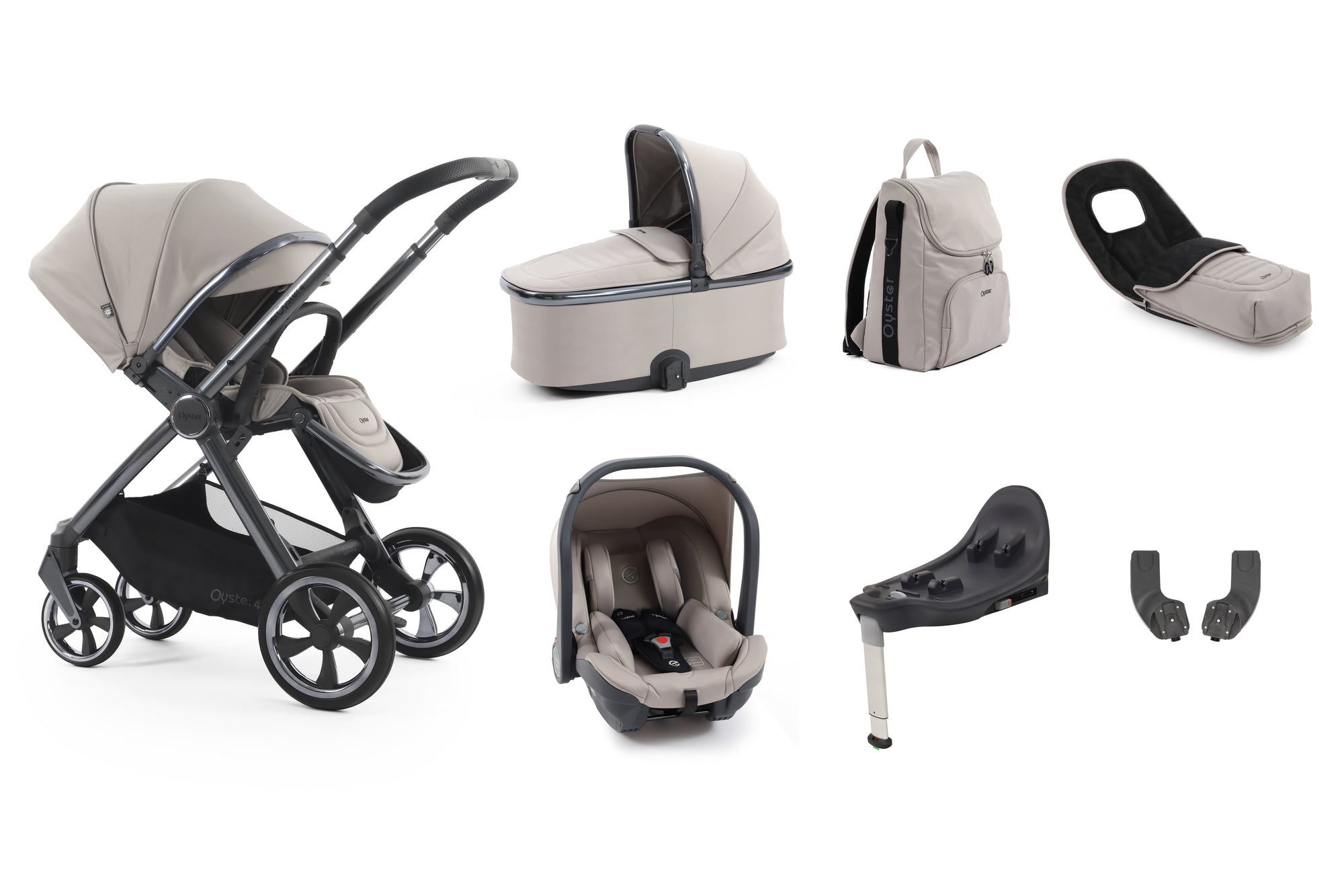 BabyStyle Oyster 4 Luxury 7 Piece Bundle - Stone image 7