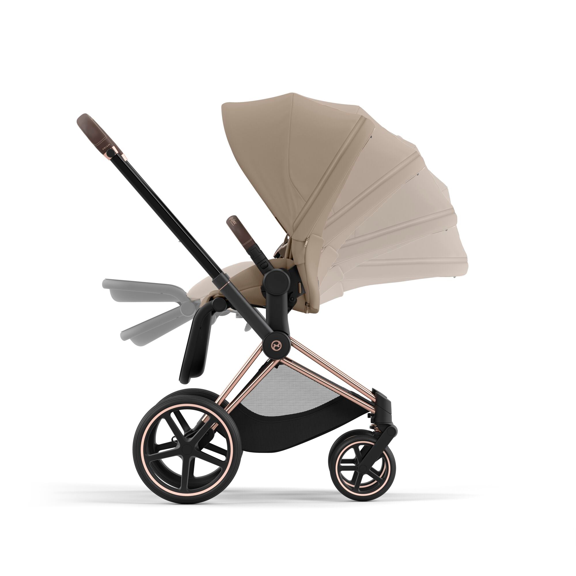 Cybex PRIAM with Cloud T i-Size Travel System Bundle –  Cozy Beige