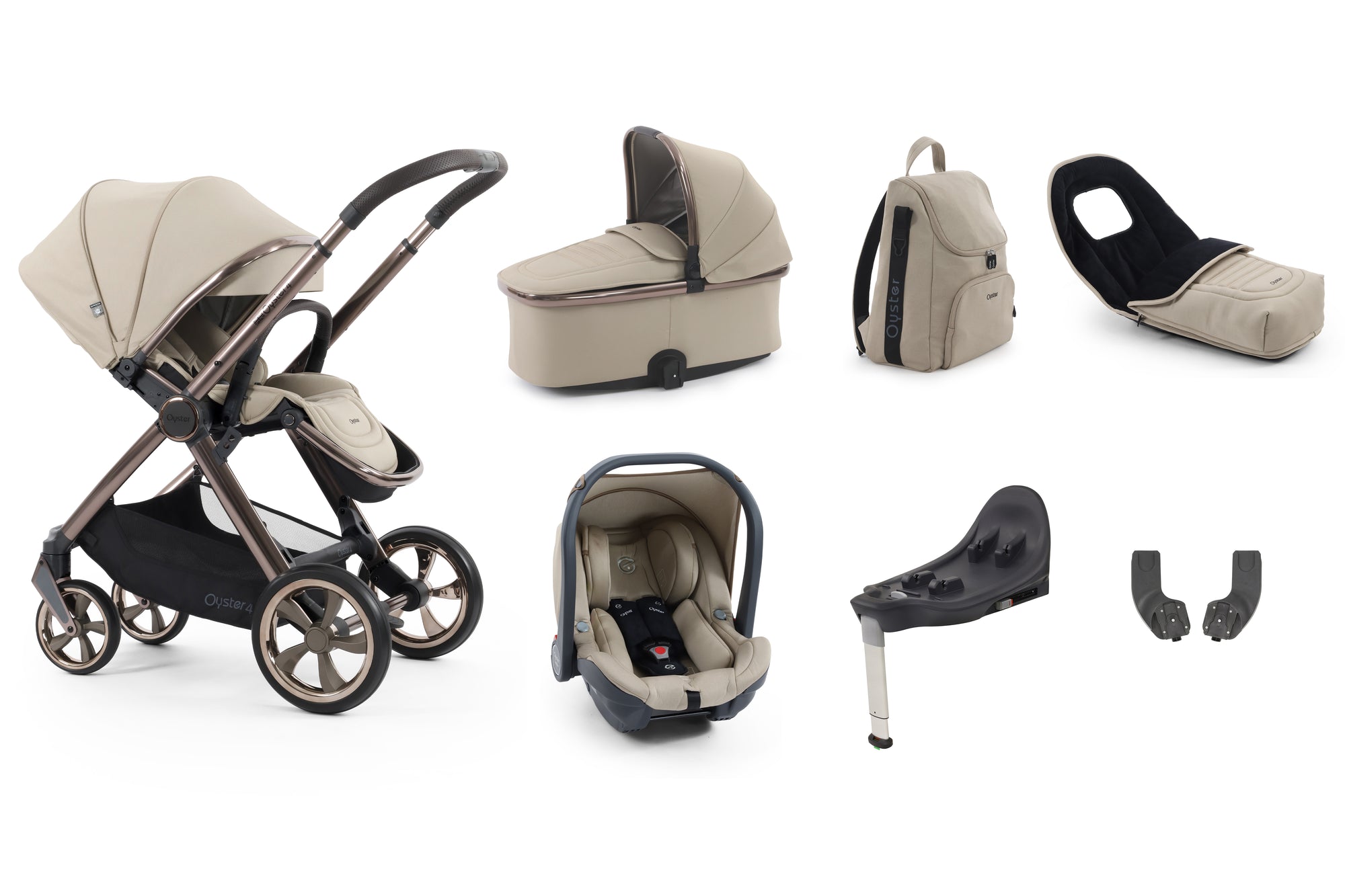 BabyStyle Oyster 4 Luxury 7 Piece Bundle - Buttermilk image 8