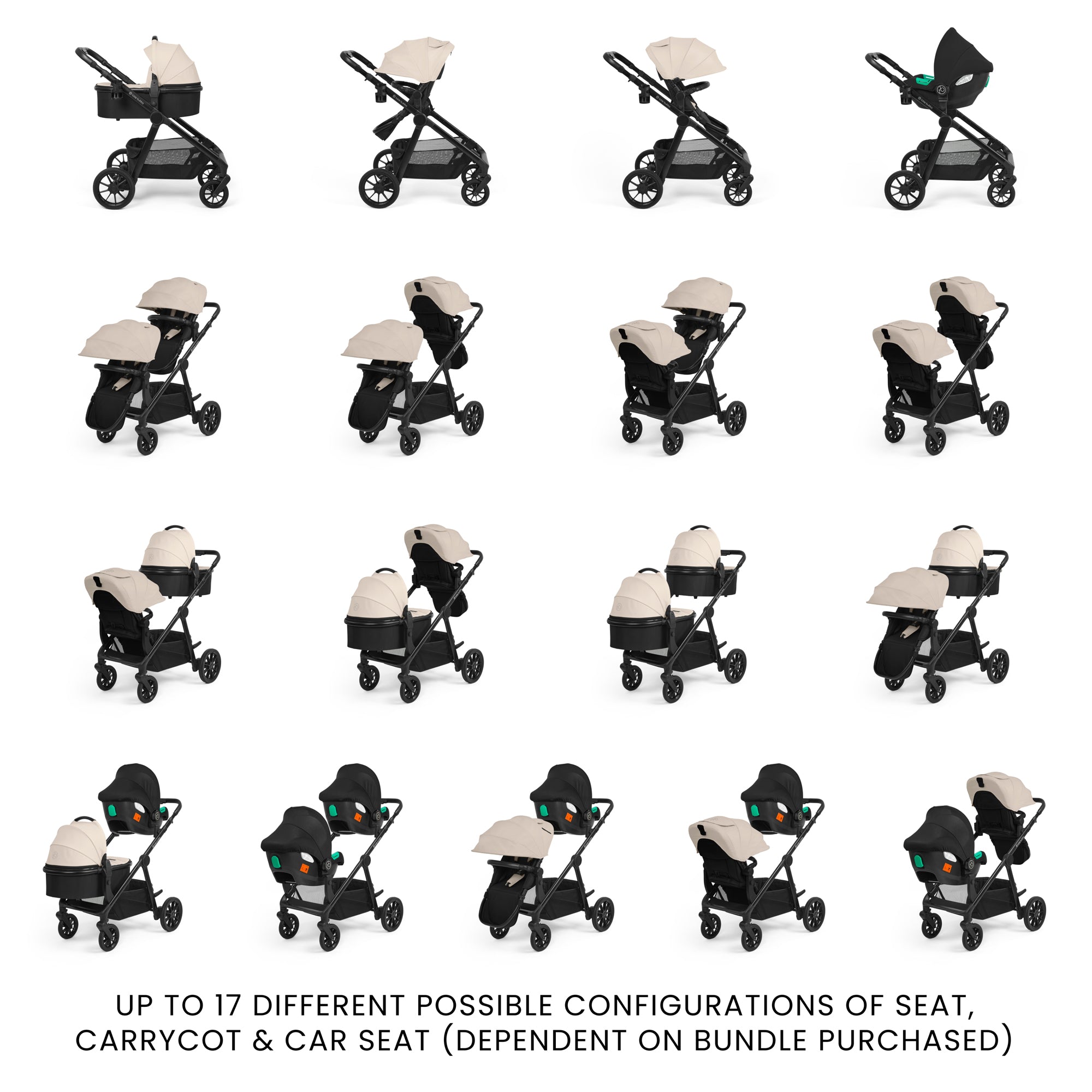 Ickle Bubba Virgo 2 in 1 pushchair Twin Package image 3