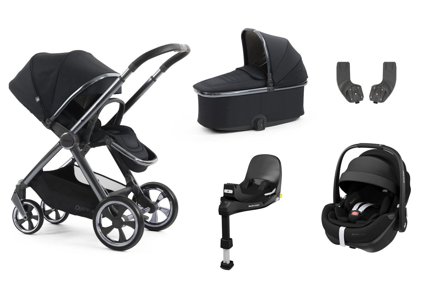 BabyStyle Oyster 4 Essential 5 Piece Bundle - Carbonite image 0