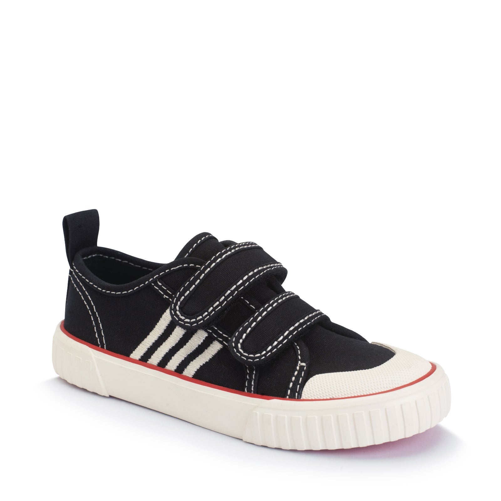 Start-Rite Tide Black/White Canvas