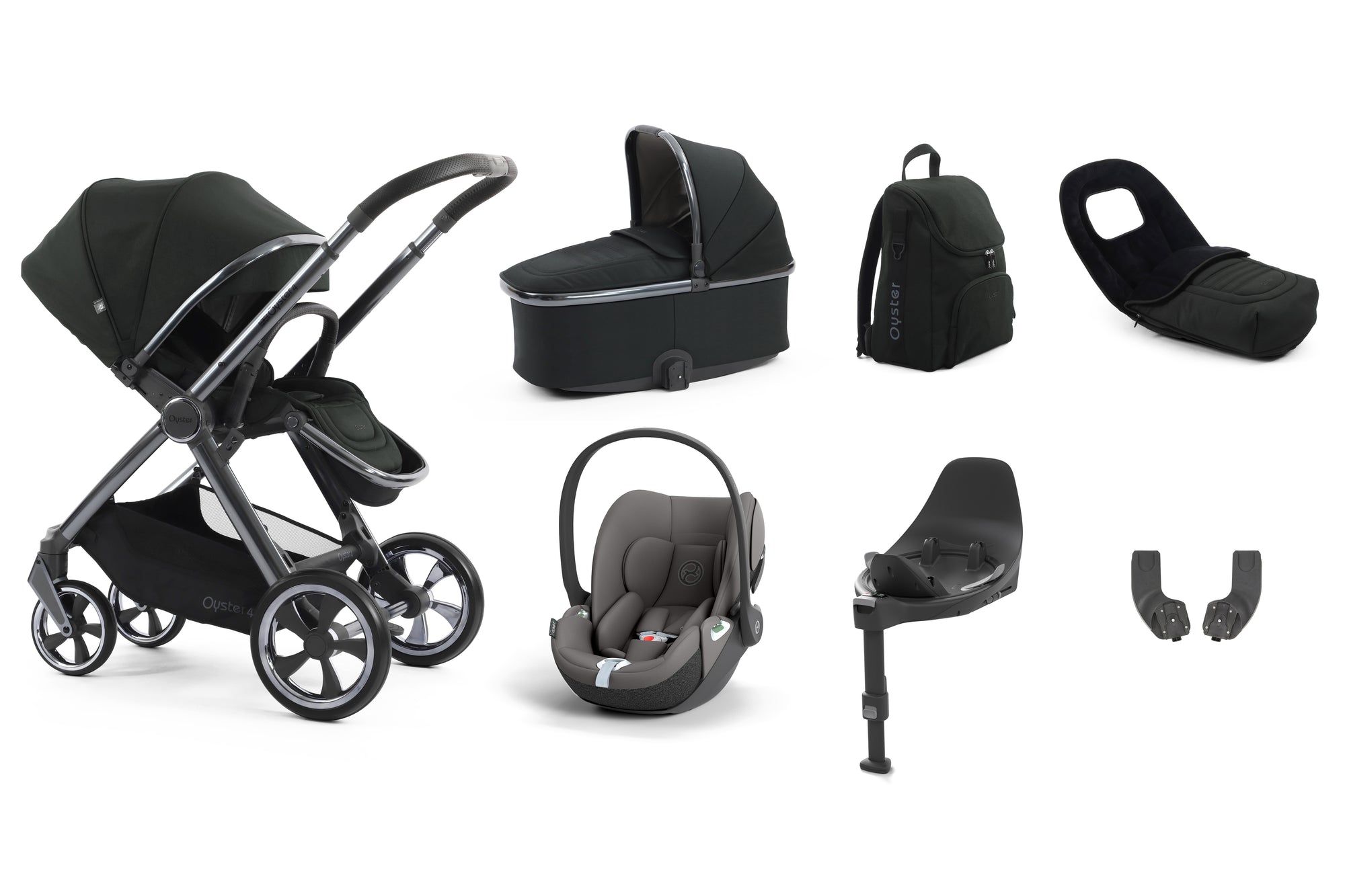 BabyStyle Oyster 4 Luxury 7 Piece Bundle - Black Olive image 2