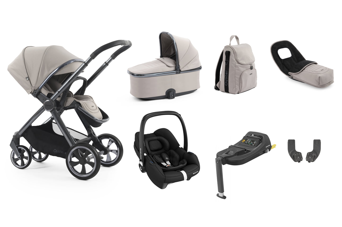 BabyStyle Oyster 4 Luxury 7 Piece Bundle - Stone image 8