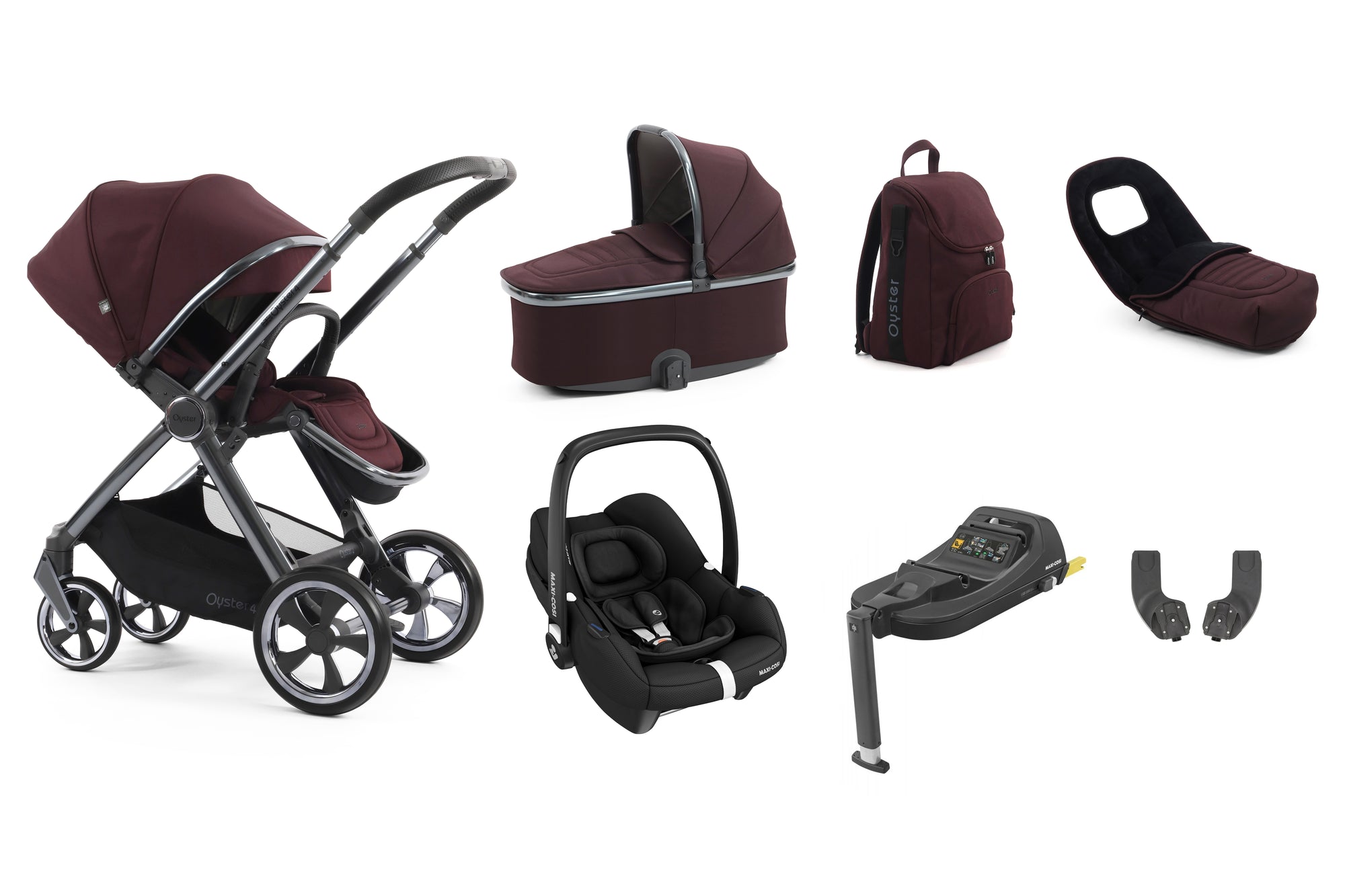 BabyStyle Oyster 4 Luxury 7 Piece Bundle - Mulberry image 8