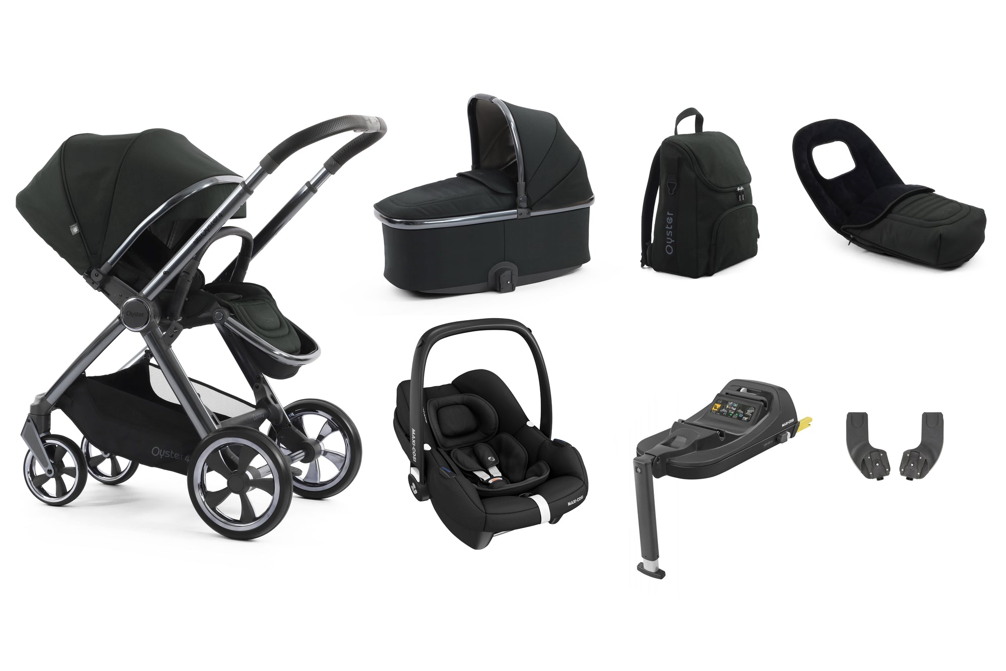BabyStyle Oyster 4 Luxury 7 Piece Bundle - Black Olive image 0