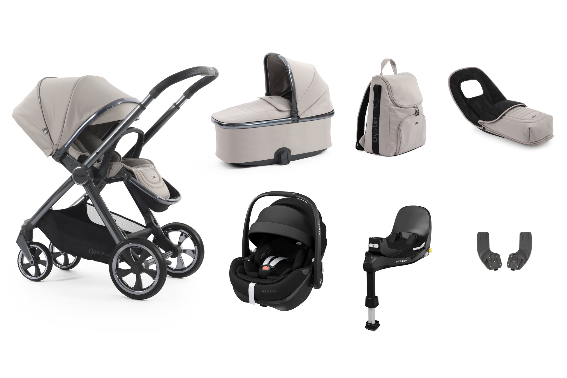 BabyStyle Oyster 4 Luxury 7 Piece Bundle - Stone image 4