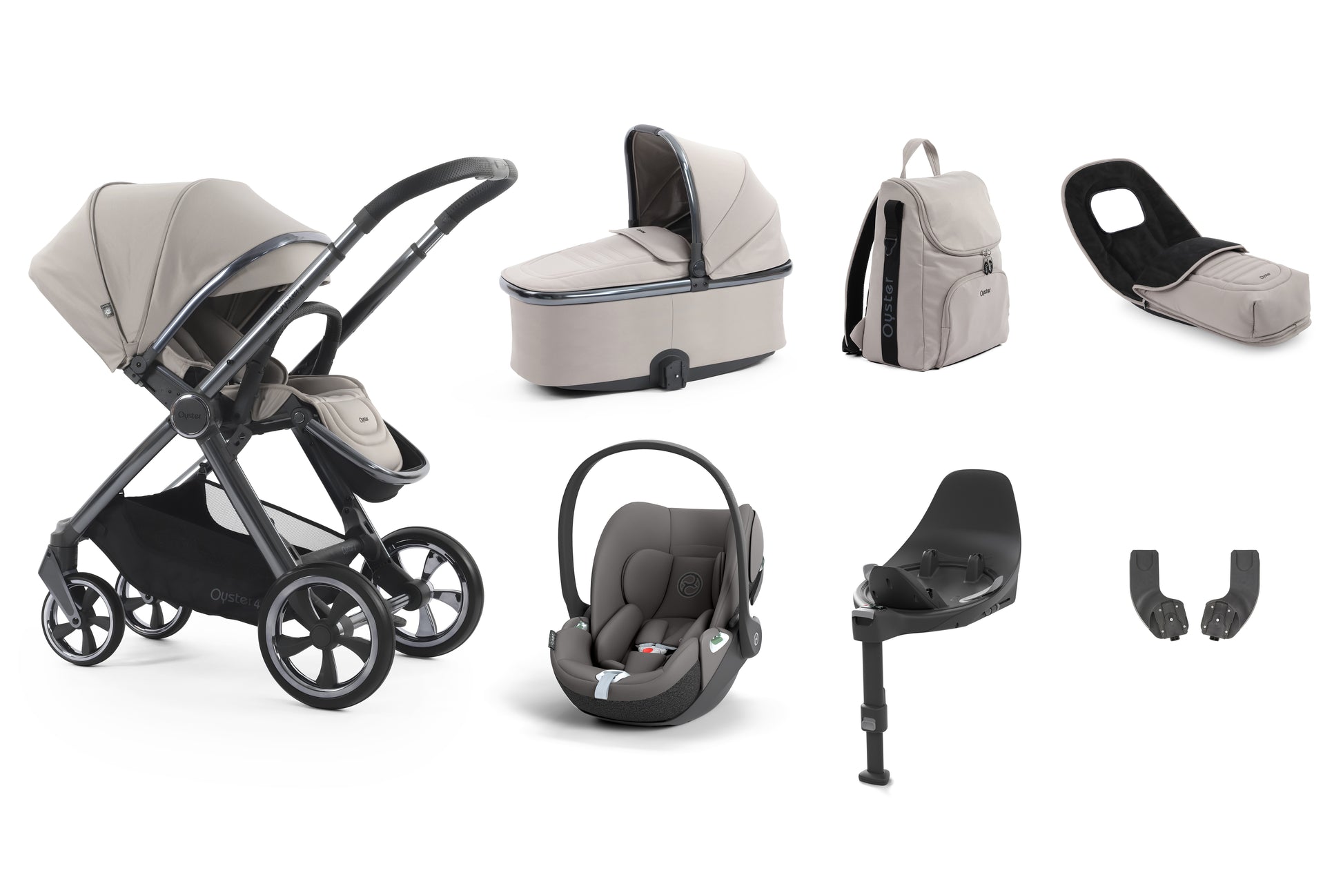 BabyStyle Oyster 4 Luxury 7 Piece Bundle - Stone image 6