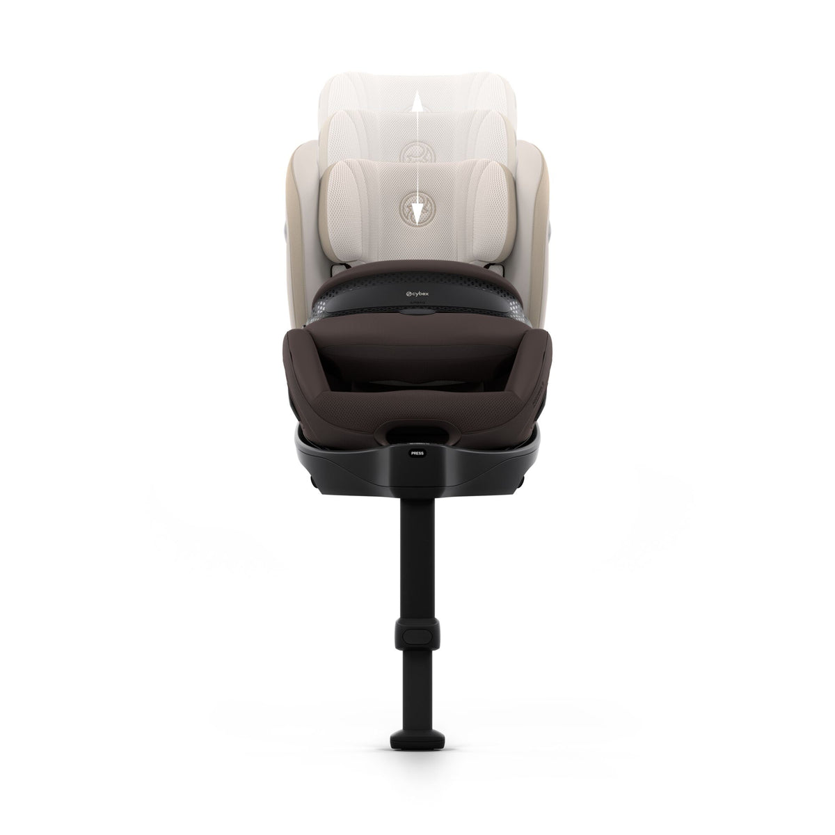 CYBEX Anoris Si i-size car seat with ISOfix base - Amber Brown STYLE