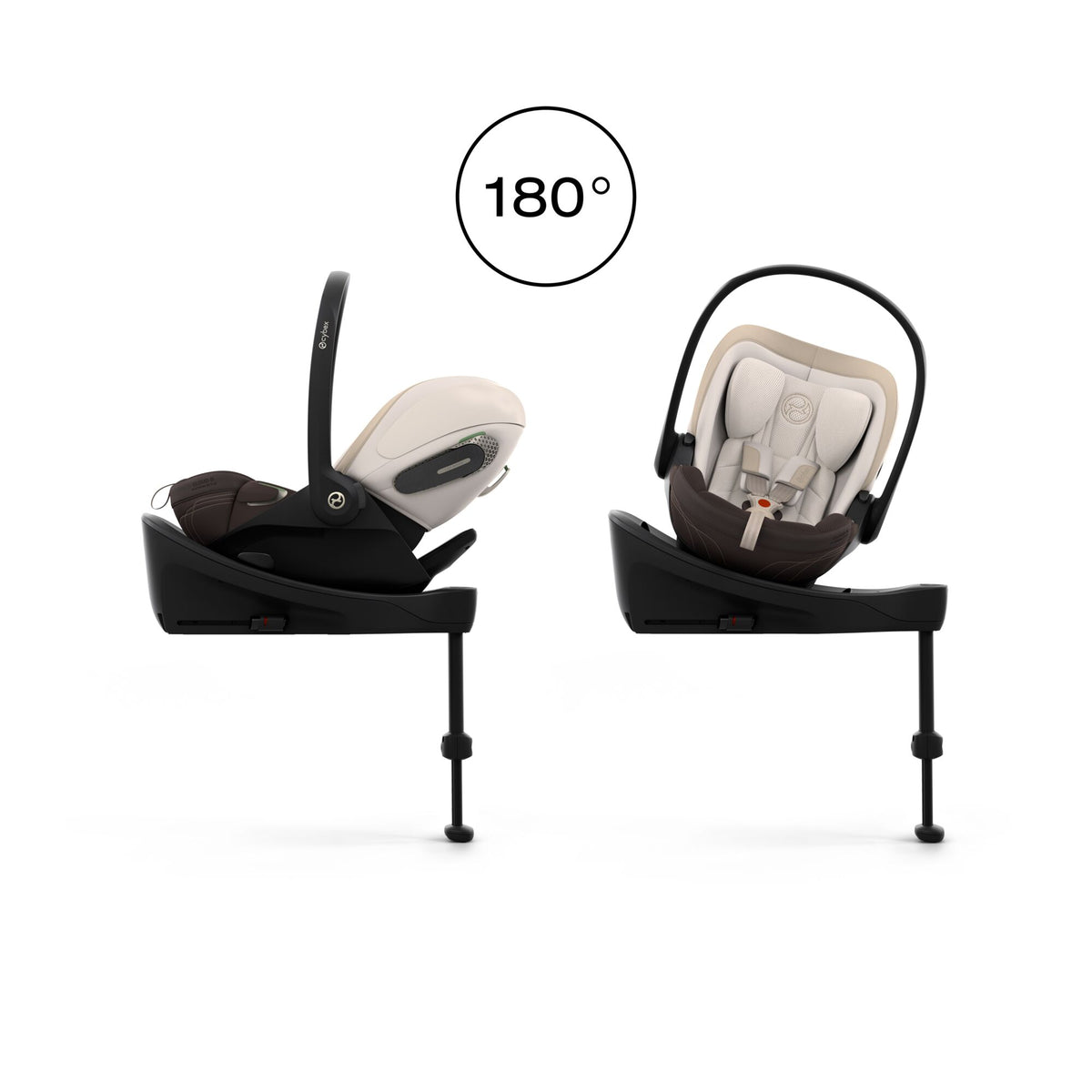 CYBEX Cloud S i-size 180° baby car seat - Amber Brown STYLE