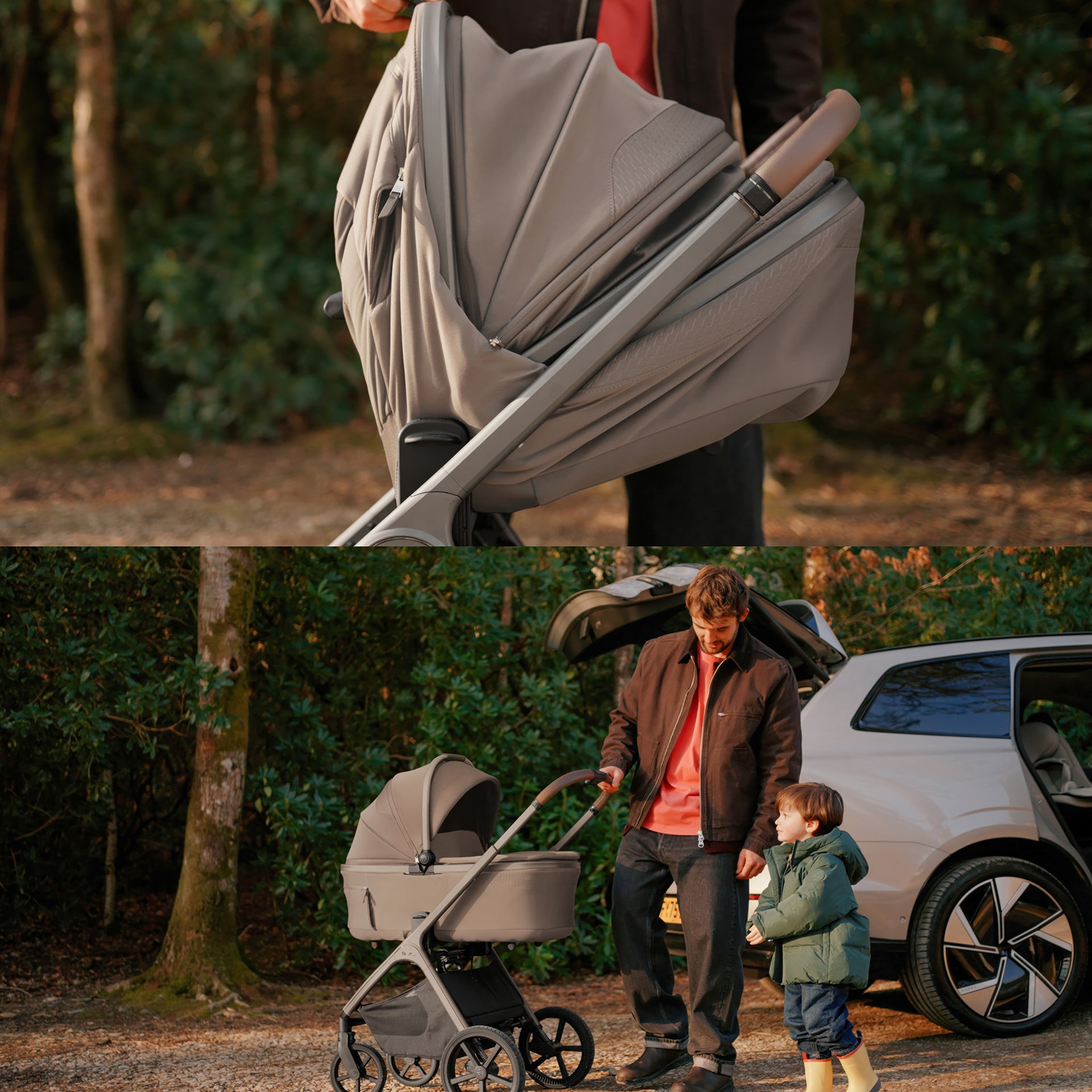 Silver Cross Cove 2 Ultimate Car Seat bundle in Champagne