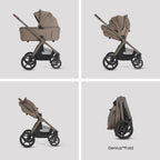 Silver Cross Cove 2 Ultimate Car Seat bundle in Champagne