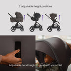 Silver Cross Cove 2 Ultimate Car Seat bundle in Chocolate
