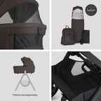 Silver Cross Cove 2 Ultimate Car Seat bundle in Chocolate