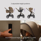 Silver Cross Cove 2 Ultimate Car Seat bundle in Maple