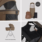 Silver Cross Cove 2 Ultimate Car Seat bundle in Maple