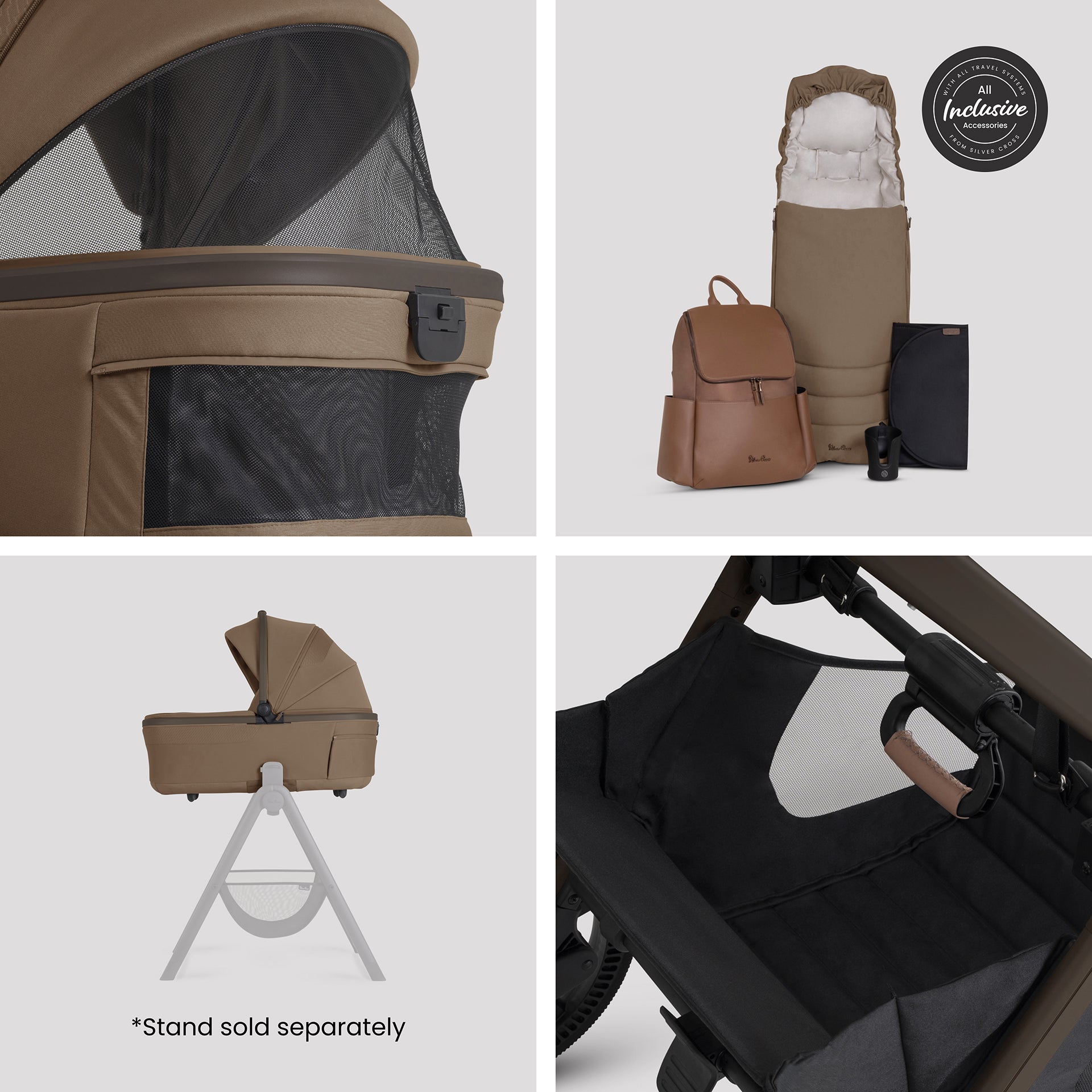 Silver Cross Cove 2 Ultimate Car Seat bundle in Maple