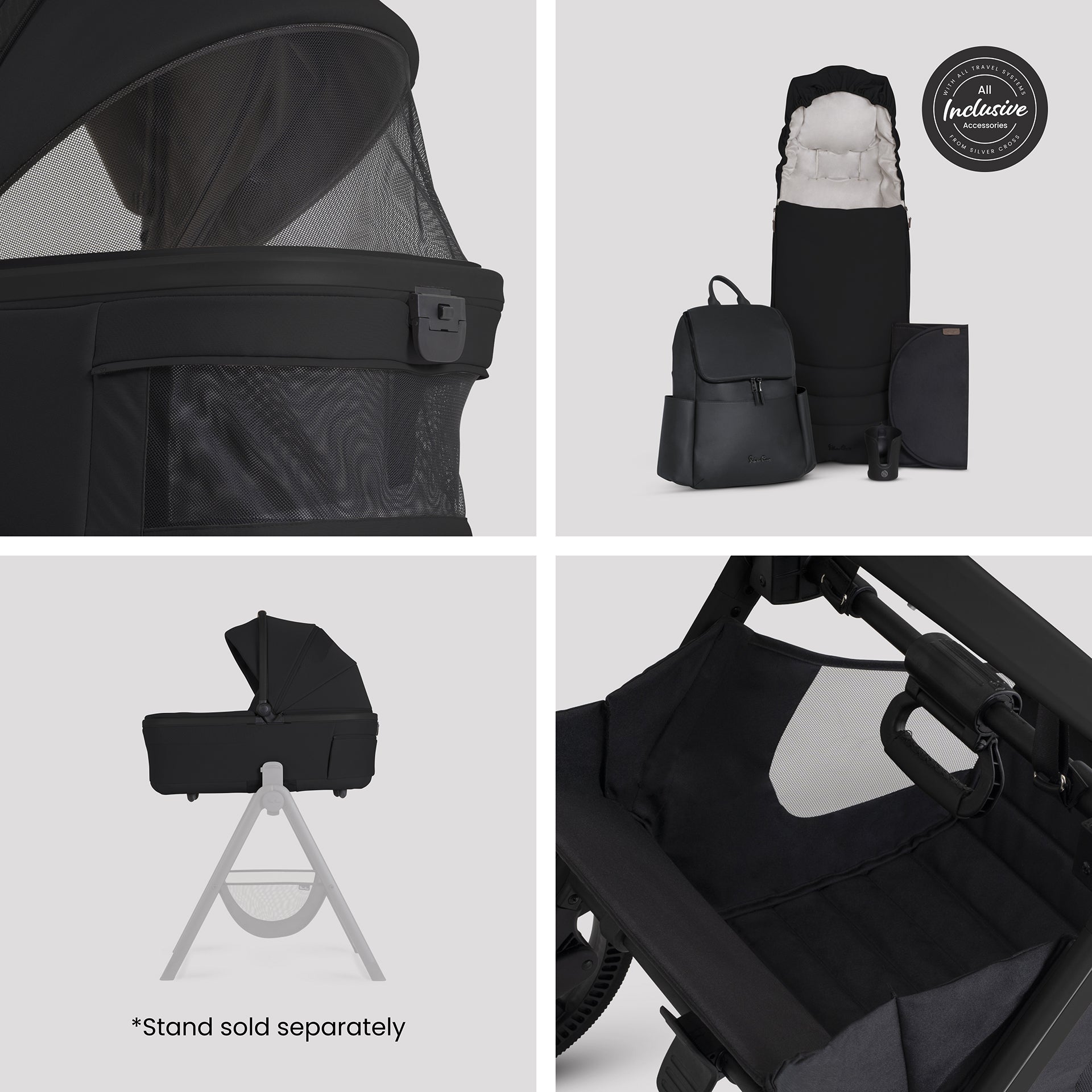 Silver Cross Cove 2 Ultimate Car Seat bundle in Onyx