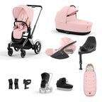 Cybex ePriam with Cloud T i-Size Travel System Bundle –  Peach Pink