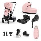 Cybex ePriam with Cloud T i-Size Travel System Bundle –  Peach Pink