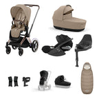 Cybex ePriam with Cloud T i-Size Travel System Bundle – Cosy Beige