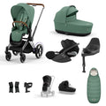 Cybex ePriam with Cloud T i-Size Travel System Bundle –  Leaf Green