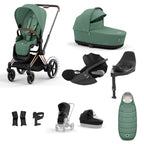 Cybex ePriam with Cloud T i-Size Travel System Bundle –  Leaf Green
