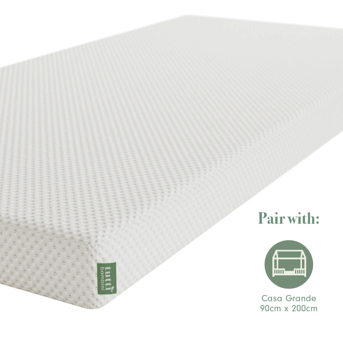 Tutti Bambini Eco Foam Deluxe Junior Mattress (90 x 200 cm)