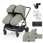 Ickle Bubba Altair Twin Stroller - Laurel Green