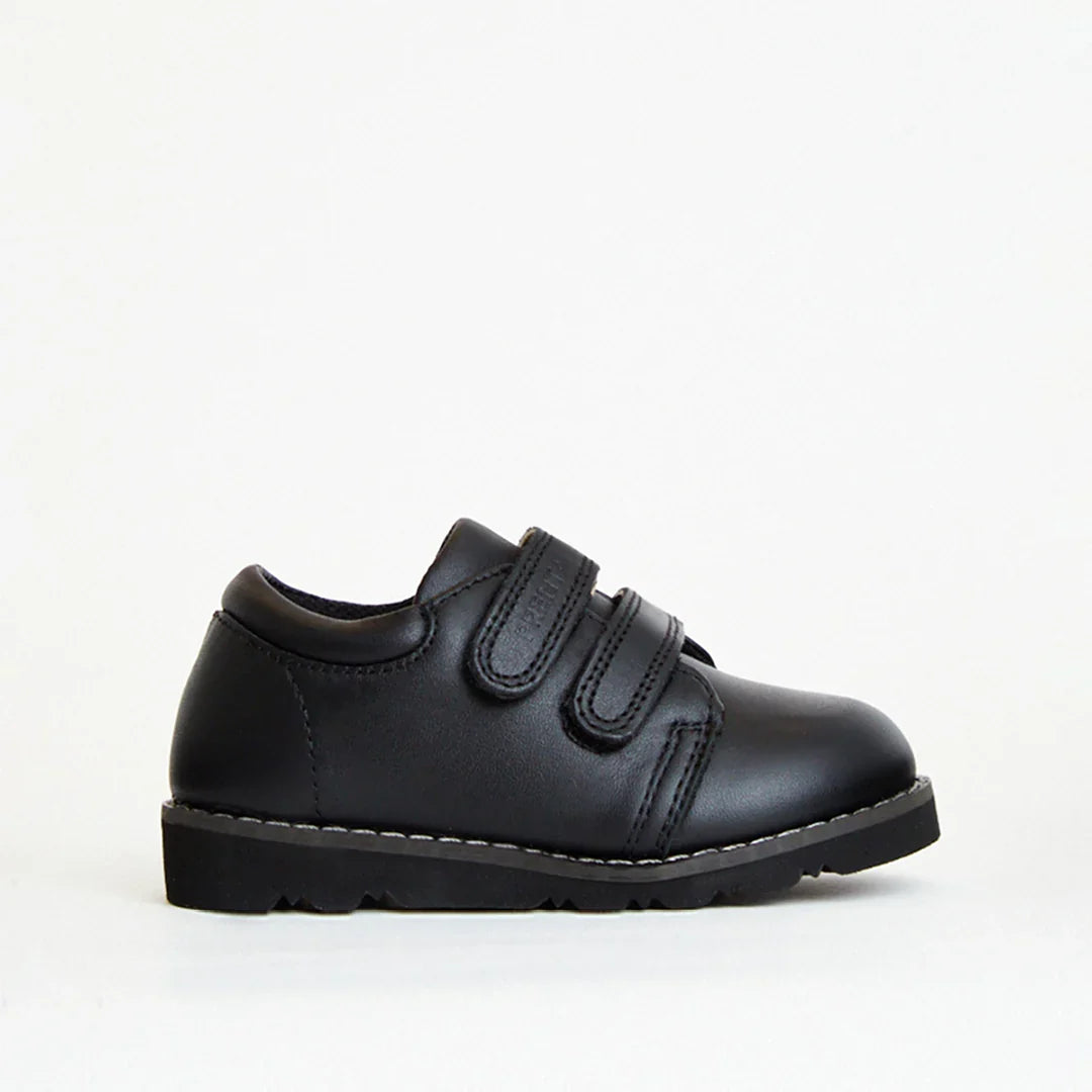 Prenta Comet Black Leather Kids Shoes