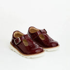 Prenta Luna Red Patent Leather T-bar Kids Shoe