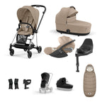 Cybex Mios with Cybex Cloud T i-size Travel System Bundle - Cozy Beige