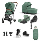 Cybex Mios with Cybex Cloud T i-size Travel System Bundle - Leaf Green