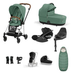 Cybex Mios with Cybex Cloud T i-size Travel System Bundle - Leaf Green