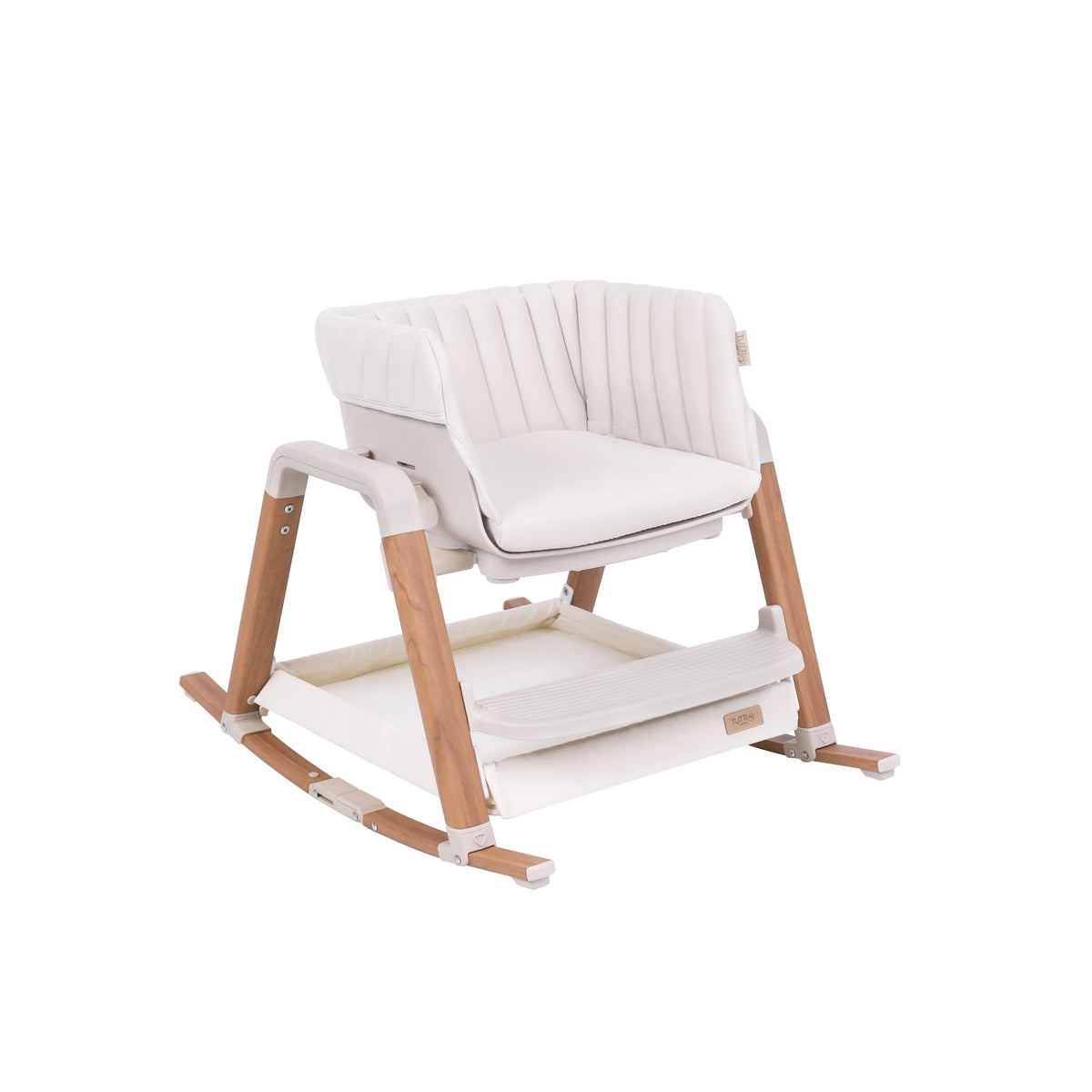 Tutti Bambini Nova Birth to 12 Years Complete Highchair Package - Ecru/Scandinavian Walnut