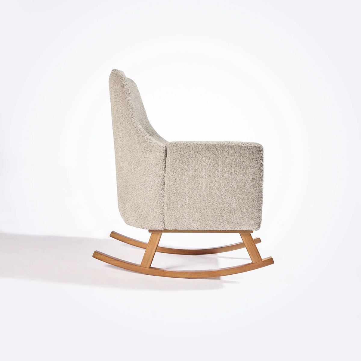Tutti Bambini Oscar Luxe Rocking Chair & Footstool - Teddy Mushroom