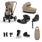 Cybex PRIAM with Cloud T i-Size Travel System Bundle –  Cozy Beige