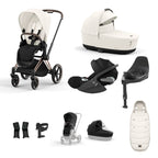Cybex PRIAM with Cloud T i-Size Travel System Bundle –  Off White